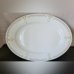 Vintage Altrohlau 3070 oval serving platter, also known as M.Z. Altrohlau China